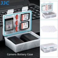 JJC BC-6 Camera Battery Storage Case with SD MicroSD TF XQD Card Slot for Sony NP-FW50 NP-FZ100 NP-W