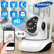 【ซื้อ 1 แถม 1 】Samsung กล้องวงจรปิด 360 wifi กล้องวงจรปิดไร้สาย CCTV Camera V380 Pro IP Camera Wifi 2.4GHz ดูผ่านมือถือ 5G กล้องวงจร กล้อง 8ล้านพิกเซล Outdoor HD กล้องวงจรปิดดูผ่านมือถือ 