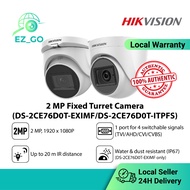 [Authentic]HIKVISION 2MP Fixed Turret Outdoor/Indoor Audio CCTV Camera DS-2CE76D0T-EXIMF/DS-2CE76D0T