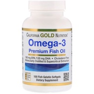 包郵 California Gold Nutrition, Omega-3 魚油 100粒