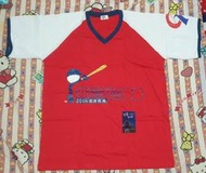 台灣好棒! GT中華隊2004前進雅典奧運紀念T恤 附2D人物閃卡一張 全新品 台灣棒球