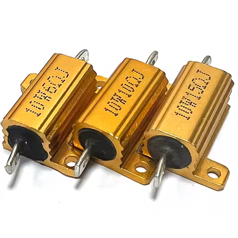 1PCS RX24 10W 1.5R/2.2R/2.5R/3R/3.3R/4R/4.7R/5R/6R/8R/10R/15R/20R/22R R Ohm Aluminum Power Metal She