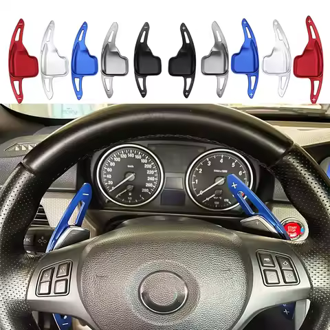 2Pcs Aluminum Car Steering Wheel Shift Paddle Shifter Extension For BMW F30 F31 F32 F10 F20 F22 F15 
