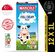 MARIGOLD UHT Full Cream Milk 1L X 12 (TETRA) - FREE DELIVERY within 3 working days!