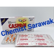 CASPRIN Aspirin 100mg × 30 Capsule × 2