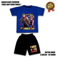 FREE FIRE BOYS' SUIT BLACK PANTS PREMIUM MATERIAL BOYS' SUIT/ AGED 0-10 YEARS FREE FIRE CHILDREN'S C