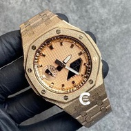 《改裝訂製》G-SHOCK特別限量版 男裝女裝手錶鋼錶電子錶 防水潛水錶 農家橡樹 Casioak Casio G Shock Special Limted Edition GA2100 Luxury