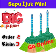 Sapu Lantai Ijuk Mini Buat di Mobil Kecil Pembersih Debu Untuk Mainan Anak Kecil Serbaguna Multifung