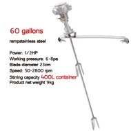60 Gallon 400L Pneumatic Paint Mixer Stirrer For 200 Liter Tank Agitated Machine Agitator Deposit 50
