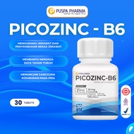 PICOZINC + B6 - Zinc Picolinate 50mg + B6 HCL 10 Mg - 30 Tablet/botol