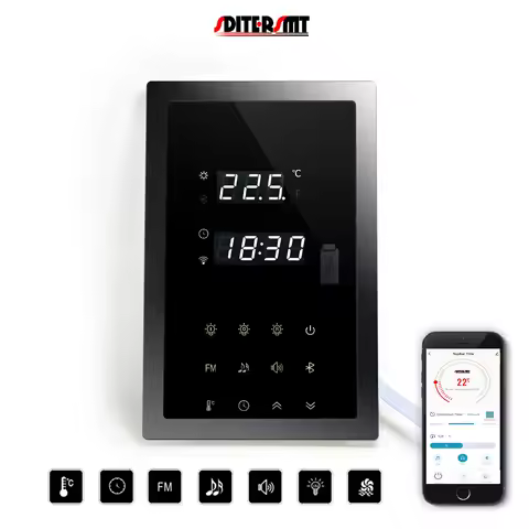 SDITER WIFI LED Multifunctional Sauna Room Controller for Electric Heating Stone Infrared Heating In