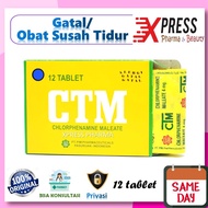 XPRESS ! 1 kotak 12 tab Original CTM Obat Alergi / Gatal / Susah tidur Lelap