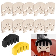 10pcs 4/4 Solid Maple Violin Bridges with 2pcs Violin Mutes Bridge & Silencer Set