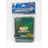 Yugioh Sleeve Duelist Card Protector - Green Honeycomb Yugioh Logo