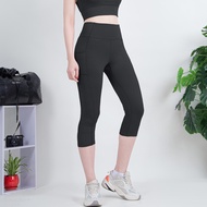 Quần thể thao Gladimax Genmax Lửng túi 2 bên G07 nâng mông cạp cao siêu hot co dãn 4 chiều tập gym y