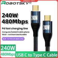 ROBOTSKY USB Type C Charger Cable Super Fast Charging PD 3.1 240W 1.5M - RB-240