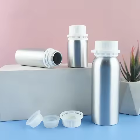 50ml 100ml 250ml 500ml 1250ml Anti-theft Cover Aluminum Bottle Plug Rounded Leakproof Packing Bottle