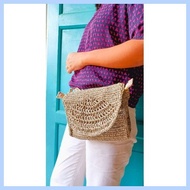 ❐ ◩ ▬ Raffia belt bag/sling bag- Native Bags