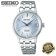 (Official Warranty) Seiko Presage Automatic Ice Blue Cocktail Time "Sky Diving" Ladies Watch SRP841J1