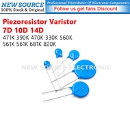 [5pcs] 7D 10D 14D 20D Piezoresistor Varistor 471K 390K 470K 330K 560K 561K 561K 681K 820K Resistor P