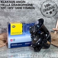 KLAKSON ANGIN HELLA AIR HORN GRAMOPHONE TRUCK SCANIA VOLVO 12V - 24V