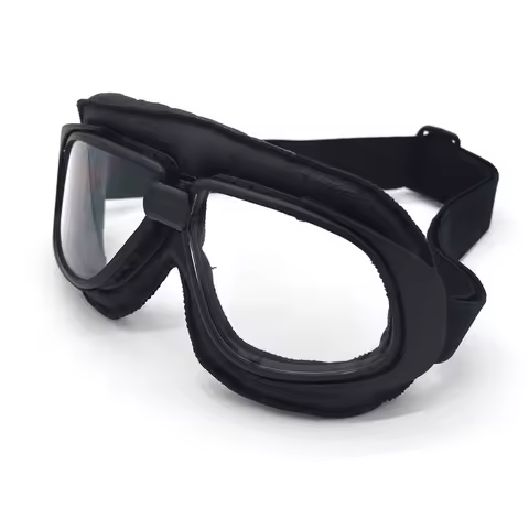 Goggles Vintage Transparent WWII RAF Glasses Retro Pilot Sunglasses Motorcycle Biker Eyewear