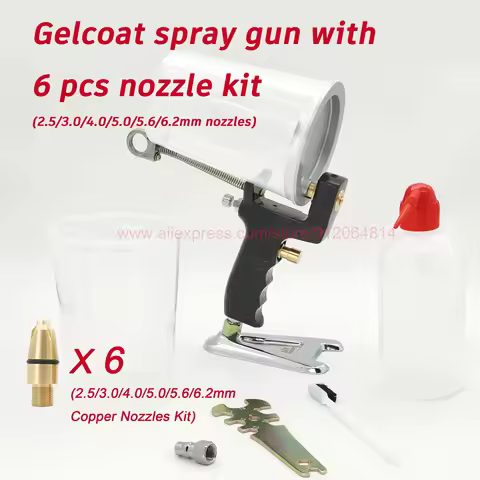 Professional G-100 Portable Gel Coat Spray Gun 5.0mm Glass Glue Special Sprayable Epoxy Resin FRP Re