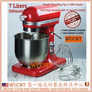 【WUCHT】* 5 YEARS WARRANTY ON MOTOR * INNOFOOD KT7500 7 liter Mixer Commercial Mixer 7 Liters Electric Stand Mixer with Large 7 Liter Bowl 11-Speed Cream Mixer Dough Hook Balloon Whisk and Beater &amp; Splash Guard