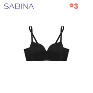 Sabina Modern V Collection Push Up Lv3 Wireless Bra Black Model SBI1400BK