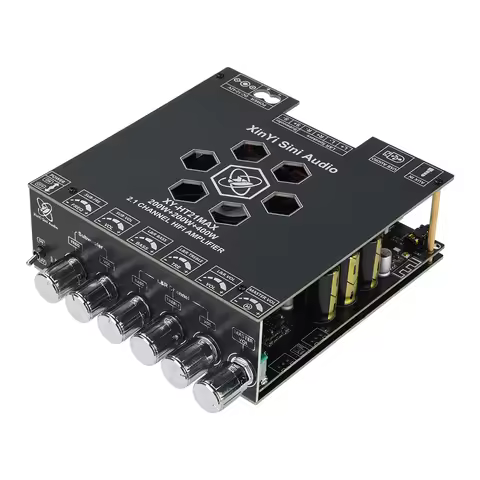 Upgraded XY-HT21MAX 2.1 Channel TPA3223 200W x 2+400W Bluetooth Digital Power Amplifier Module High 