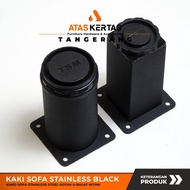 Black stainless steel sofa legs - black sand sofa legs - adjustable premium sofa legs