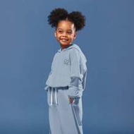 Girls Essentials Cinched Hoodie Wide Leg Sweatpant Co-Ord Set Casual Tracksuit