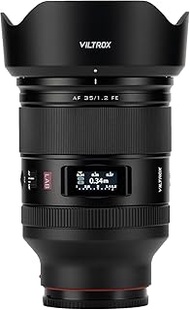 VILTROX 35mm F1.2 FE, Full Frame 35mm f/1.2 FE Auto Focus Prime Lens for Sony E-Mount Camera a7 a7II
