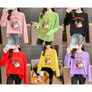 [TSHIRTWOMEN]Baju T Shirt Perempuan Lengan Panjang    Women  Wanita Muslimah Murah korean style Long Sleeve