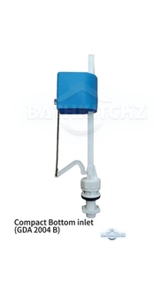 BATHKITCHZ Toilet Water Tank Inlet Valve Bottom Side Valve PVC Float Ball Plastic Ceramic Cistern