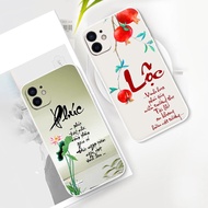 Phuc - Loc calligraphy iPhone case protects camera square iPhone case 17 16 15 14 plus 13 12 6 6S 7 