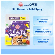 [Ottogi] Jin Ramen Korean Ramen Jin Ramyun Mild Spicy 2 flavors 1 pack (5bags)