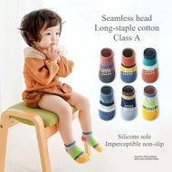 P·K Bear Baby Grip Socks 3-Pack | Class A 78.2% Combed Cotton, Non-Slip (0-5 Years)