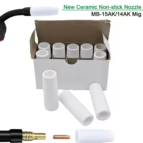 MB-15AK/14AK Mig Welding Consumables Professional Ceramic Protection Nozzle Euro Style Shield Cup Fo