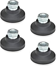 Ganter Normelemente GN 343.3-32-M8-A 3-32-M8-A Joint Feet with Threaded Bushing Black d2 M8 (Pack of