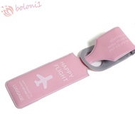 [READY STOCK] PVC Luggage Tag, Information Card Address Label Airplane Suitcase Tag, Aircraft Consig