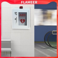 [FlameerMY] Aed Storage Cabinet Empty with Key Aed First Aid Cabinet Professional Sturdy