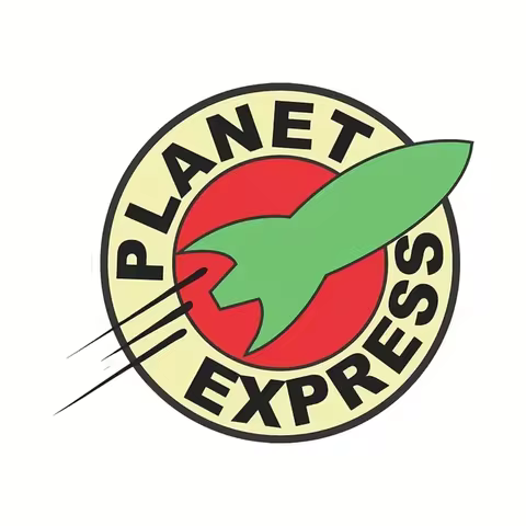 Futurama Planet Express Logo Vinyl Sticker Car Truck Window Decal Wall Bumper Car Accessories
