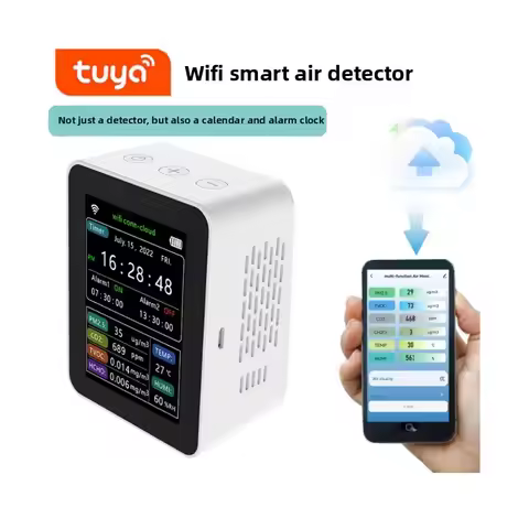 Tuya Air Quality Co2 Hcho Sensores De Co2 Capteur De Co2 Wifi Air Qualité Co2 Sensor Zigbee