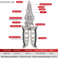 SEHVN Multifunctional Electrician Pliers Wire Stripper Wire Separator Cutting Winding Crimping Tool