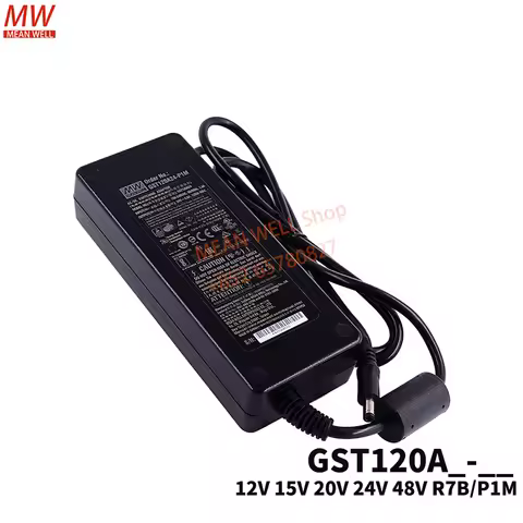 MEAN WELL Power Supply Original 120W AC-DC Reliable Green Industrial Adaptor GST120A12 15 20 GST120A