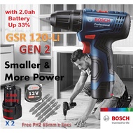 BOSCH GSR 120-LI 12V Cordless Drill / Driver ( GEN 2 ) With 2.0ah Battery &amp; Charger