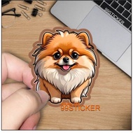 Cute dog stickers, hologram dog stickers and reflective stickers on, hp, motorbike