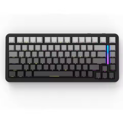 ATTACK SHARK M86 Wireless Mechanical Gaming Keyboard, 75% Gasket Hot Swappable RGB Custom Keyboard, 
