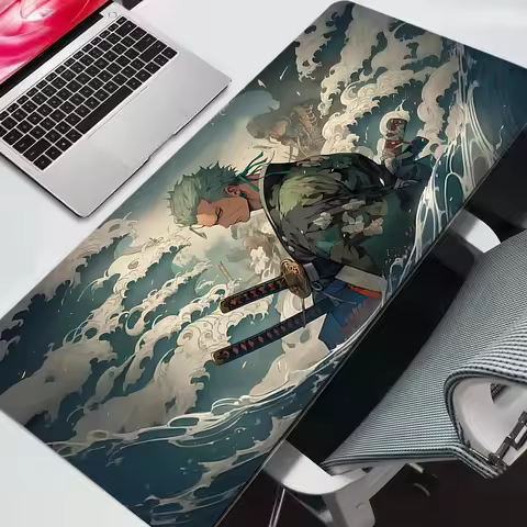 Mouse Pad One Piece Anime Gaming Accessories Mousepad Gamer PC Completo Computer Keyboard Desk Mat V